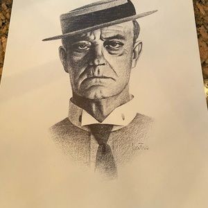 Pencil sketches of immortal men of comedy